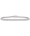 Wrapped In Love Diamond Tennis Bracelet (1 Ct. T.w.) In Sterling Silver, Created For Macy's In Silver