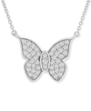 WRAPPED IN LOVE WRAPPED IN LOVE DIAMOND BUTTERFLY 20" PENDANT NECKLACE (1/2 CT. T.W.) IN 14K WHITE GOLD, CREATED FOR