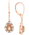 Macy's Garnet Teardrop Drop Earrings (1-1/2 Ct. T.w.) In Sterling Silver (also In Blue Topaz, Pink Morganit In Yellow