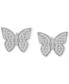 WRAPPED IN LOVE WRAPPED IN LOVE DIAMOND BUTTERFLY STUD EARRINGS (1/2 CT. T.W.) IN 14K WHITE GOLD, CREATED FOR MACY'S