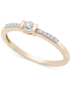 WRAPPED CERTIFIED DIAMOND STACK RING (1/6 CT. T.W.) IN 14K GOLD, CREATED FOR MACY'S