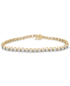 Macy's Diamond Miracle Tennis Bracelet (3 Ct. T.w.) In 14k Gold In Gold