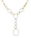 Wrapped In Love Diamond Oval Link 20" Lariat Necklace (1 Ct. T.w.) In 14k Gold-plated Sterling Silver, Created For M In Multi