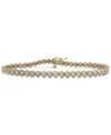Macy's Diamond Twist Link Tennis Bracelet (1 Ct. T.w.) In 10k White Or 10k Yellow Gold, Created For  In Gold