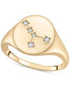 WRAPPED DIAMOND CANCER CONSTELLATION RING (1/20 CT. T.W.) IN 10K GOLD, CREATED FOR MACY'S