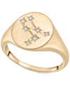 WRAPPED DIAMOND GEMINI CONSTELLATION RING (1/20 CT. T.W.) IN 10K GOLD, CREATED FOR MACY'S