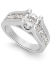 MACY'S DIAMOND CHANNEL-SET ENGAGEMENT RING (2 CT. T.W.) IN 14K WHITE GOLD