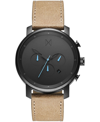 Mvmt Chrono Tan Leather Strap & Gray Dial Chronograph, 45mm In Tan/beige