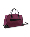 Bebe Giselle Rolling Duffel Bag, 22" In Purple