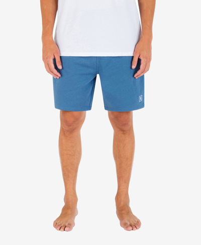 Hurley Men's Icon Boxed Drawcord Closure Short Shorts In Medium Blue