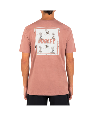 Hurley Men's Everyday Four Corners Short Sleeve T-shirt In Phantom Rose