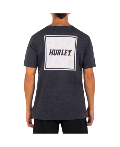 Hurley Men's Everyday Four Corners Short Sleeve T-shirt In Black Heather