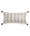 Levtex Embroidered Decorative Pillow In Gray