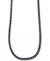 Sutton By Rhona Sutton Sutton Stainless Steel Blue-tone Chain Necklace In Blue