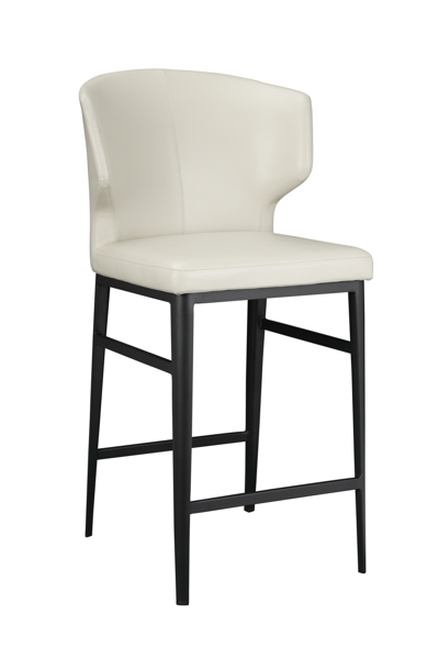 Moe's Home Collection Delaney Counter Stool Beige In White