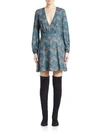 ALICE AND OLIVIA CARY PRINTED A-LINE DRESS,0400094006454