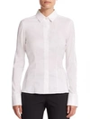 HUGO BOSS BASHINA STRETCH POPLIN BLOUSE,400087551667