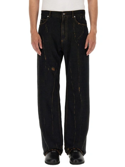 Dolce & Gabbana Denim Trousers In Multicolour