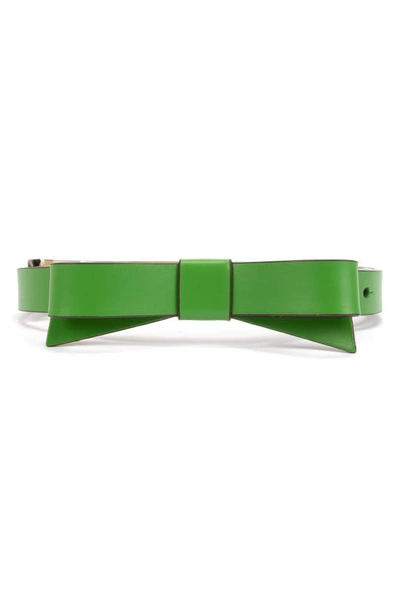 Kate Spade Bow Belt In  Green