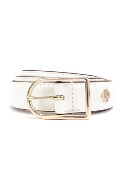 Kate Spade Leather Belt In Cream