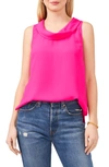 Vince Camuto Cowl Neck Sleeveless Blouse In Pink