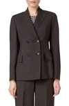 AKRIS GALA COOL WOOL BLEND DOUBLE BREASTED JACKET