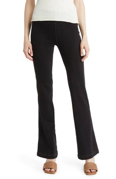 Lyssé High Waist Bootcut Trousers In Midtown Black