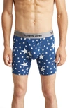 Tommy John Second Skin 6-inch Boxer Briefs In Bright White Stars