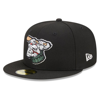 New Era Black Arkansas Travelers Marvel X Minor League 59fifty Fitted Hat In Black