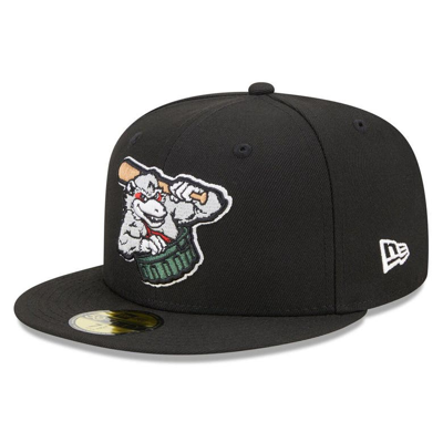 New Era Black Arkansas Travelers Marvel X Minor League 59fifty Fitted Hat