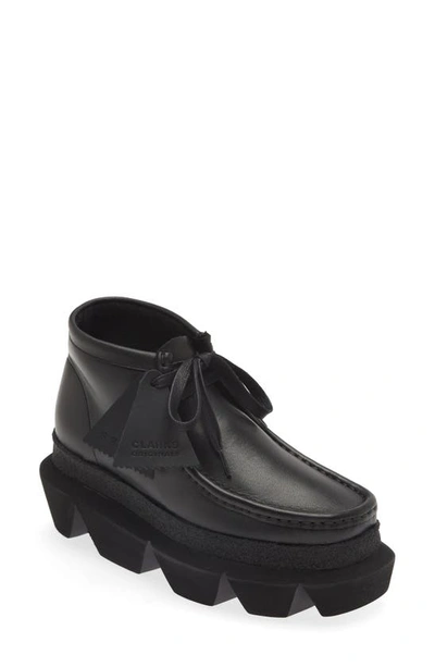 Sacai Black Clarks Originals Edition Hybrid Wallabee Derbys