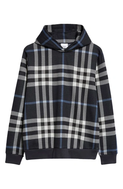 Burberry Hoodie Mit Karomuster In Blue,white