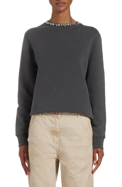 GOLDEN GOOSE GOLDEN GOOSE DISTRESSED LOGO GRAPHIC SWEATSHIRT
