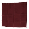 DOLCE & GABBANA DOLCE & GABBANA MAROON SILK CROWN SQUARE WRAP HANDKERCHIEF MEN'S SCARF