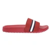 Tommy Hilfiger Men's Redder Flag Logo Pool Slide Sandals In Red