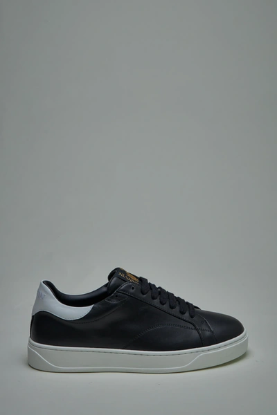 Lanvin Black Ddb0 Sneakers In 1000 Black/white