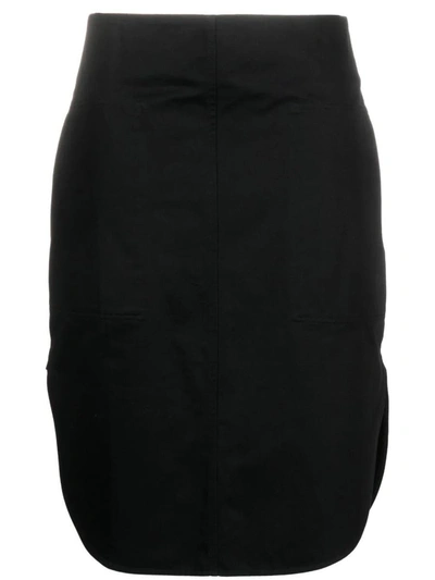 Totême Side-slit Pencil Skirt In 200 Black