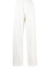 Wardrobe.nyc X Hailey Bieber Neutral Oversize Track Pants In Off White