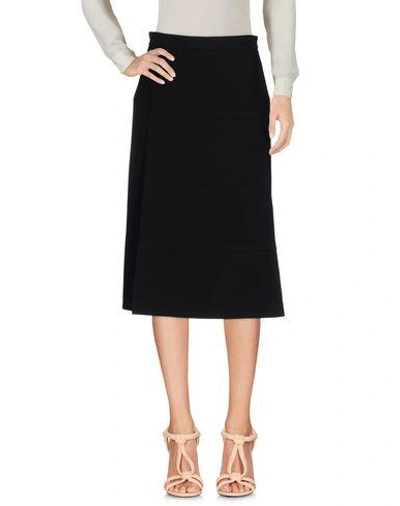 Victoria Beckham 3/4 Length Skirt In Black