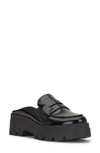 Jessica Simpson Uma Platform Penny Loafer Mule In Black