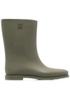 Totême The Rain Boot In Khaki Green