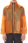 Hvman Transparent Waterproof Raincoat In Flame