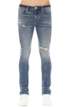 Hvman Strat Ripped Super Skinny Jeans In Tuscany