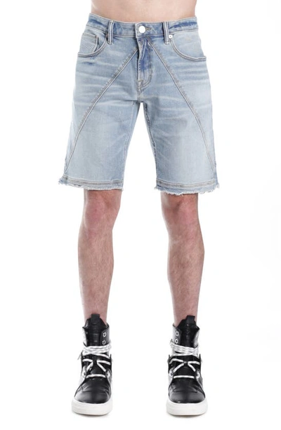 HVMAN MERO SLIM RAW HEM CUTOFF DENIM SHORTS