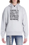 Hvman Embroidered Logo Hoodie In Ghost