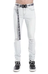 Hvman Strat Belted Super Skinny Jeans In Zephyr