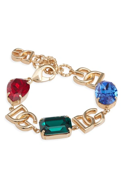 Dolce & Gabbana Armband Mit Kristallen In Gold