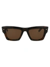 Valentino 'rockstud' Sunglasses In Brown Tortoise W/dark Brown