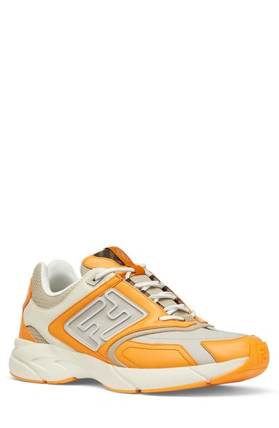 Fendi Trainers  Faster In Orange