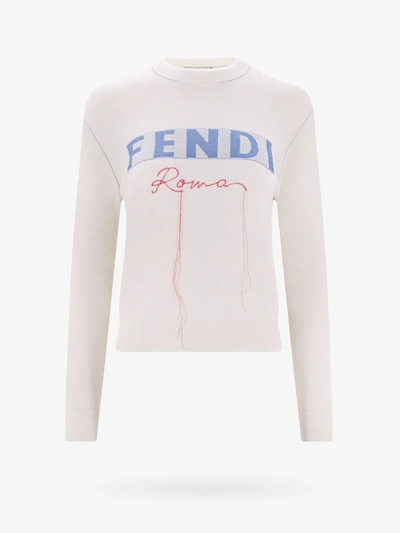 Fendi Sweater In White